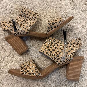Leopard toms sandals. Worn only a few times.